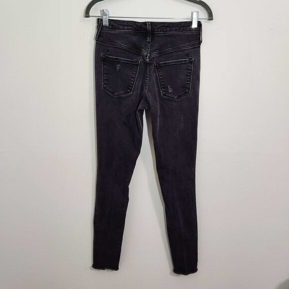 Mossimo Black High-Rise Skinny Jeans Size 2R/26 Mossimo Black Jeans Black Denim - Picture 3 of 6